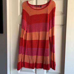 CROCHET COLOR BLOCK SWEATER